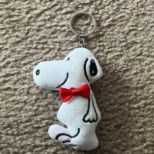 Snoopy  Keychain with Red Bow